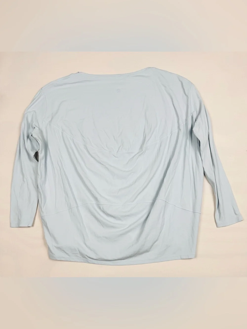 Lululemon Back In Action Long Sleeve Blue Pima Cotton Women’s 6 Retail $58